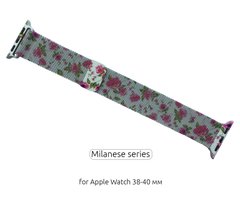 Ремінець ArmorStandart Apple Milanese Loop Band for Apple Watch 38mm/40mm Flowers Red Lily