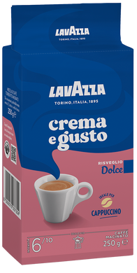 Молотый кофе Lavazza Crema E Gusto Dolce молотый 250 г (8000070037304)